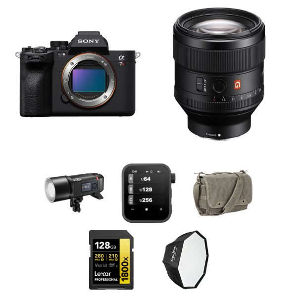 Sony a7R V Mirrorless Camera with 85mm f/1.4 Lens and Portrait Photography Kit view 7