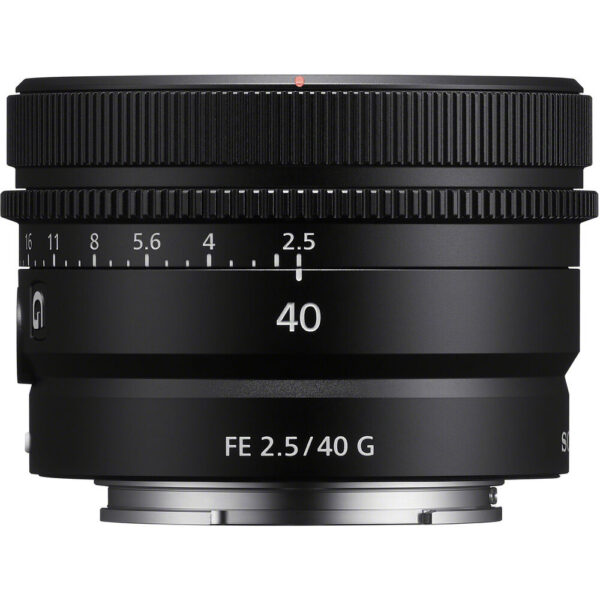 Sony FE 40mm f/2.5 G Lens view 3