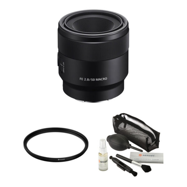 Sony FE 50mm f/2.8 Macro Lens with Lens Care Kit view 4