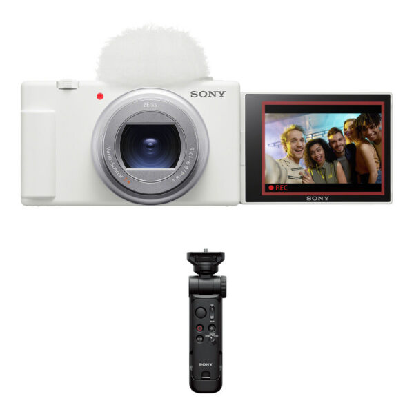Sony ZV-1 II Digital Camera with Wireless Shooting Grip Kit (White)