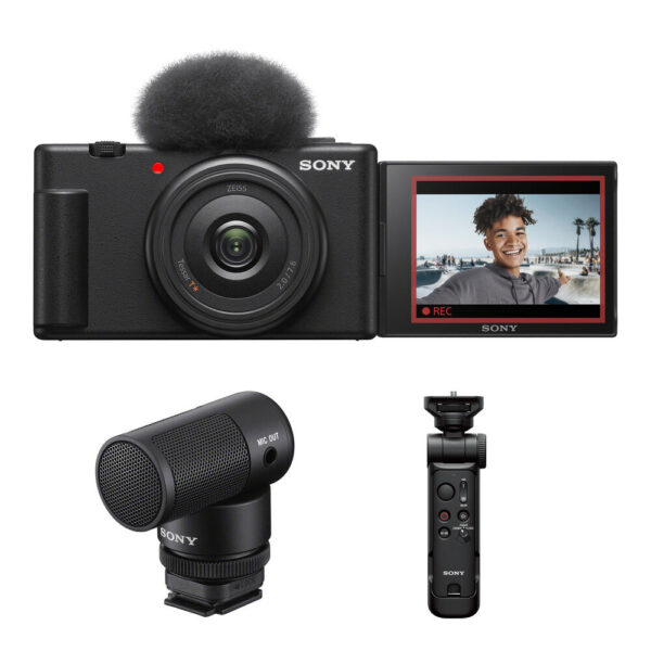 Sony ZV-1F Vlogging Camera with Content Creator Kit (Black)