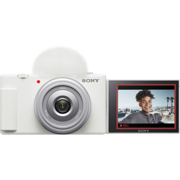 Sony ZV-1F Vlogging Camera with Content Creator Kit (White) view 3