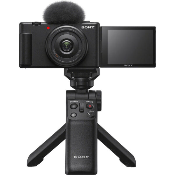 Sony ZV-1F Vlogging Camera with Wireless Shooting Grip Kit (Black) view 3