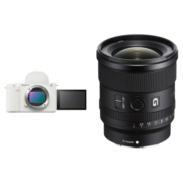 Sony ZV-E1 Mirrorless Camera with 20mm f/1.8 Lens Kit (White)