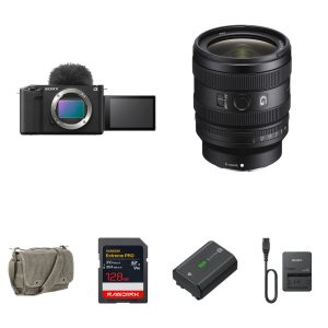 Sony ZV-E1 Mirrorless Camera with 24-50mm f/2.8 Lens and Essentials+ Kit (Black)