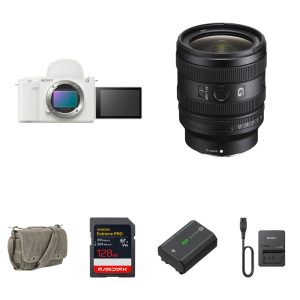 Sony ZV-E1 Mirrorless Camera with 24-50mm f/2.8 Lens and Essentials+ Kit (White)