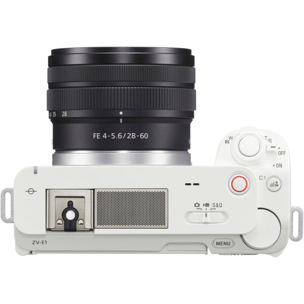 Sony ZV-E1 Mirrorless Camera with 28-60mm Lens (White) view 7