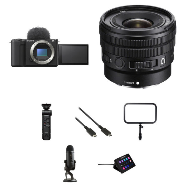 Sony ZV-E10 II Mirrorless Camera with 10-20mm f/4 Lens and Live Streaming Kit (Black)