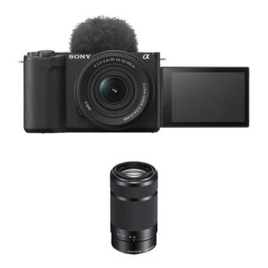 Sony ZV-E10 II Mirrorless Camera with 16-50mm and 55-210mm Lenses Kit (Black)