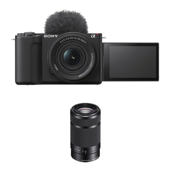Sony ZV-E10 II Mirrorless Camera with 16-50mm and 55-210mm Lenses Kit (Black)