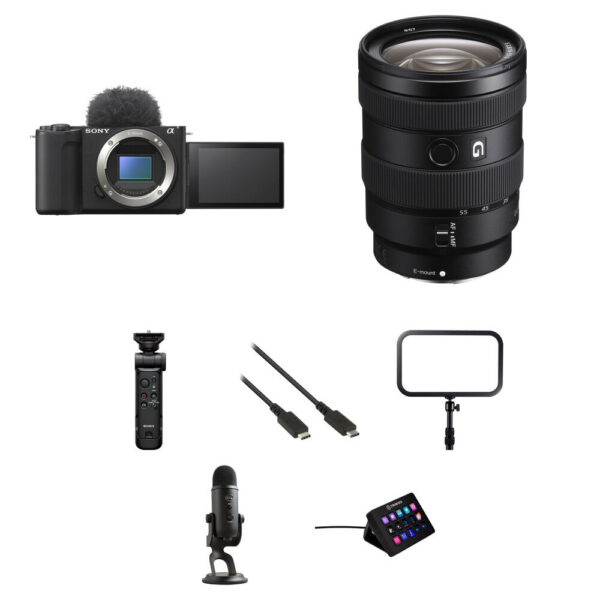 Sony ZV-E10 II Mirrorless Camera with 16-55mm f/2.8 Lens and Live Streaming Kit (Black)