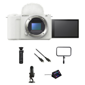 Sony ZV-E10 II Mirrorless Camera with Live Streaming Kit (White)