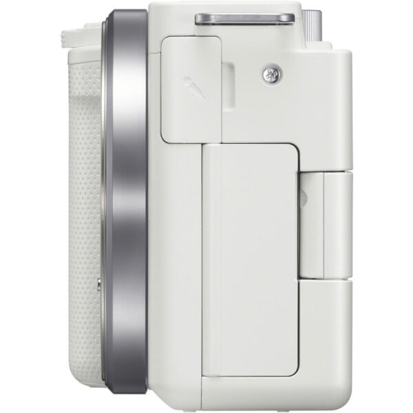 Sony ZV-E10 Mirrorless Camera (White) view 3