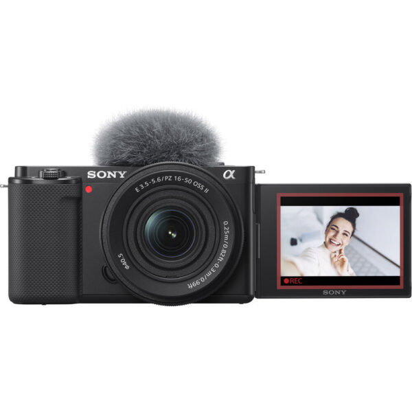 Sony ZV-E10 Mirrorless Camera with 16-50mm f/3.5-5.6 II Lens and Mini Flash Kit (Black) view 5