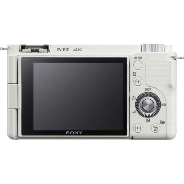 Sony ZV-E10 Mirrorless Camera with 16-50mm f/3.5-5.6 II Lens (White)