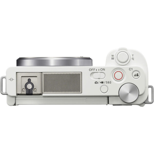 Sony ZV-E10 Mirrorless Camera with 16-50mm f/3.5-5.6 II Lens (White) view 5