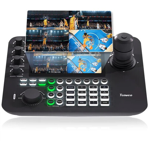 Tenveo All-in-One UHD 4K SDI/HDMI/IP/NDI PTZ 2-Camera Kit with Joystick Controller