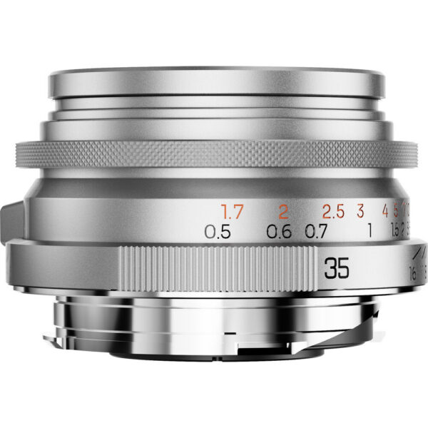Thypoch Ksana 35mm f/2 ASPH Lens with Lens Hood (Leica M, Silver) view 3