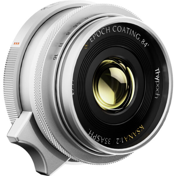 Thypoch Ksana 35mm f/2 ASPH Lens with Lens Hood (Leica M, Silver) view 5