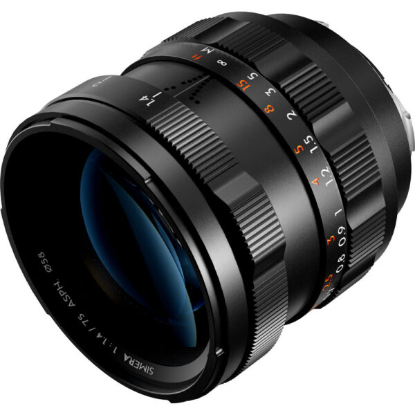 Thypoch Simera 75mm f/1.4 ASPH Lens (Leica M, Black) view 5