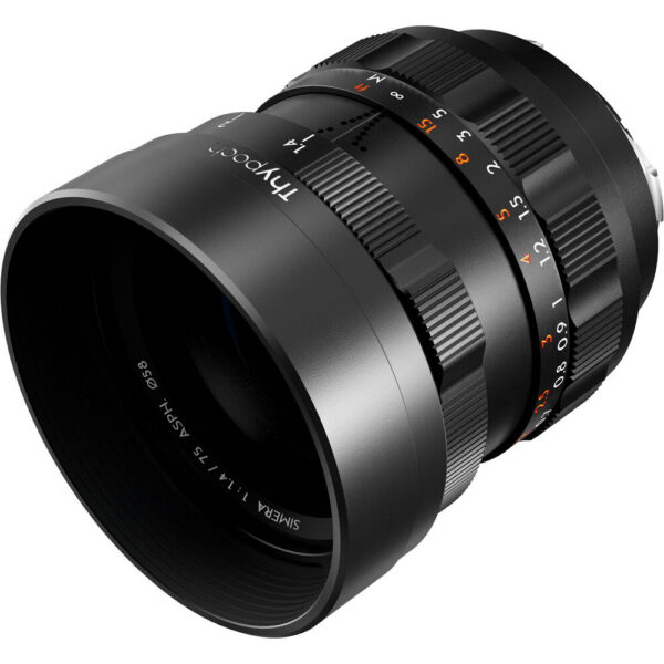 Thypoch Simera 75mm f/1.4 ASPH Lens (Leica M, Black) view 6