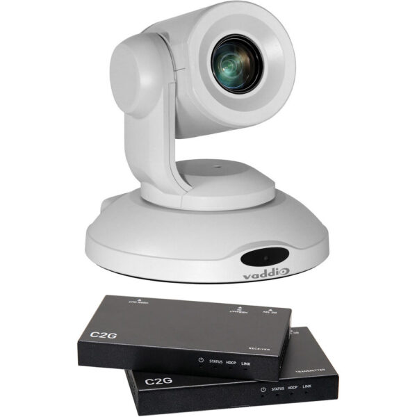 Vaddio PrimeSHOT 20 HDMI Camera with HDMI Extender Kit (White)