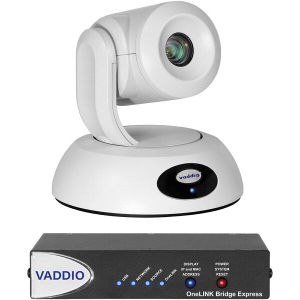Vaddio RoboSHOT 12E HDBT OneLINK Bridge Express System for Cisco SX Codecs (White) view 3
