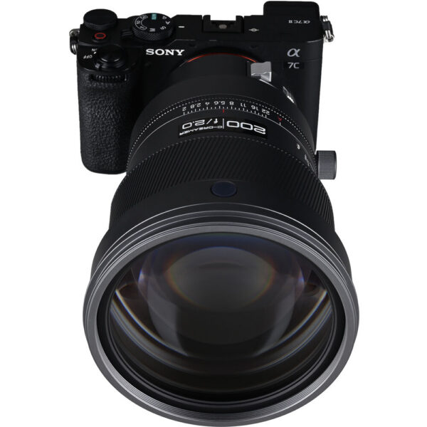 Venus Optics 200mm f/2 AF FF Telephoto Prime Lens (Sony E, Gray) view 5