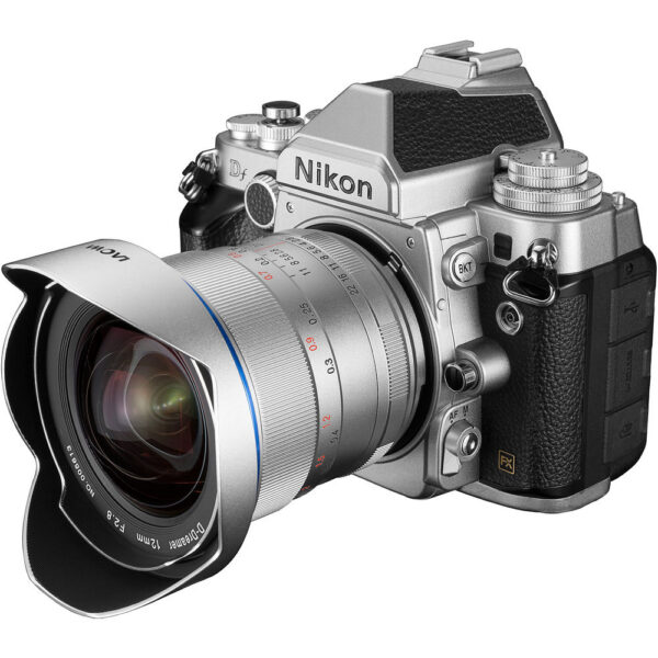 Venus Optics Laowa 12mm f/2.8 Zero-D Lens for Nikon F (Silver) view 3