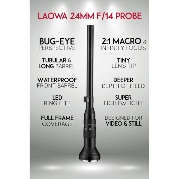 Venus Optics Laowa 24mm f/14 Probe Lens for Pentax K