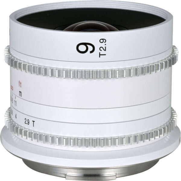 Venus Optics Laowa 9mm T2.9 Zero-D Cine Lens (RF Mount, Feet/Meters, White) view 2