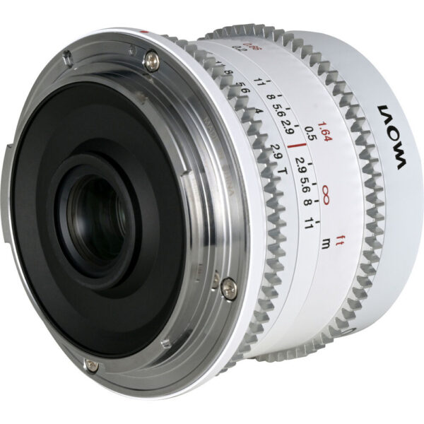 Venus Optics Laowa 9mm T2.9 Zero-D Cine Lens (RF Mount, Feet/Meters, White) view 4
