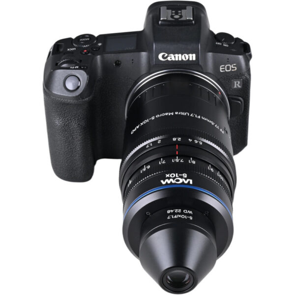 Venus Optics Laowa Aksen 17.5mm f/1.7 5-10x Ultra Macro APO Lens (Canon RF) view 5