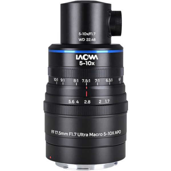 Venus Optics Laowa Aksen 17.5mm f/1.7 5-10x Ultra Macro APO Lens with Coaxial Illumination (Canon EF) view 4
