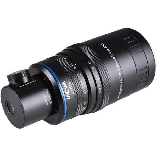 Venus Optics Laowa Aksen 17.5mm f/1.7 5-10x Ultra Macro APO Lens with Coaxial Illumination (Canon RF) view 3