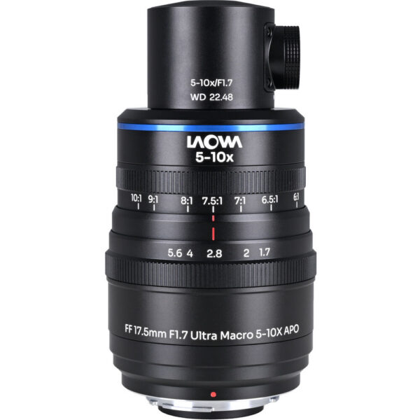 Venus Optics Laowa Aksen 17.5mm f/1.7 5-10x Ultra Macro APO Lens with Coaxial Illumination (Nikon F) view 4