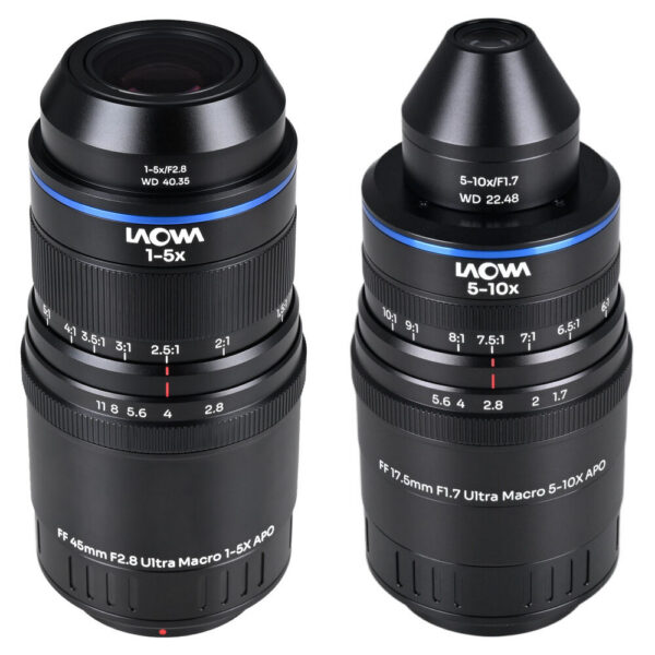 Venus Optics Laowa Aksen 45mm and 17.5mm Ultra Macro APO Lenses Bundle (Micro Four Thirds) view 3