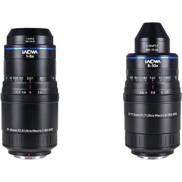 Venus Optics Laowa Aksen 45mm and 17.5mm Ultra Macro APO Lenses Bundle (Micro Four Thirds) view 6