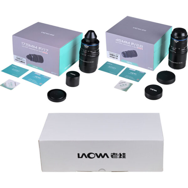 Venus Optics Laowa Aksen 45mm and 17.5mm Ultra Macro APO Lenses Bundle (Nikon F) view 7