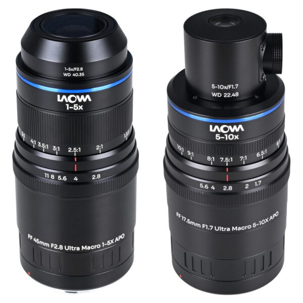 Venus Optics Laowa Aksen 45mm and 17.5mm with Coaxial Illumination Ultra Macro APO Lenses Bundle (Canon RF) view 3