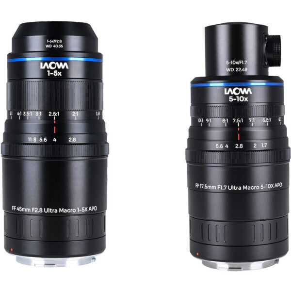Venus Optics Laowa Aksen 45mm and 17.5mm with Coaxial Illumination Ultra Macro APO Lenses Bundle (Canon RF) view 6