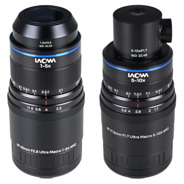 Venus Optics Laowa Aksen 45mm and 17.5mm with Coaxial Illumination Ultra Macro APO Lenses Bundle (L-Mount) view 3