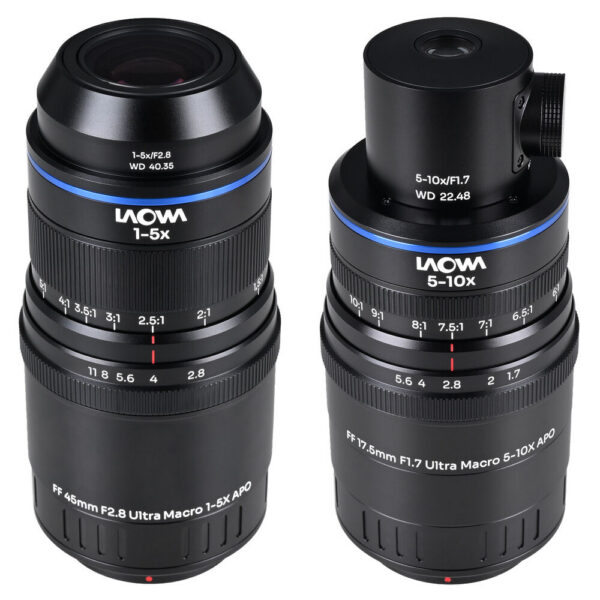 Venus Optics Laowa Aksen 45mm and 17.5mm with Coaxial Illumination Ultra Macro APO Lenses Bundle (Micro Four Thirds) view 3