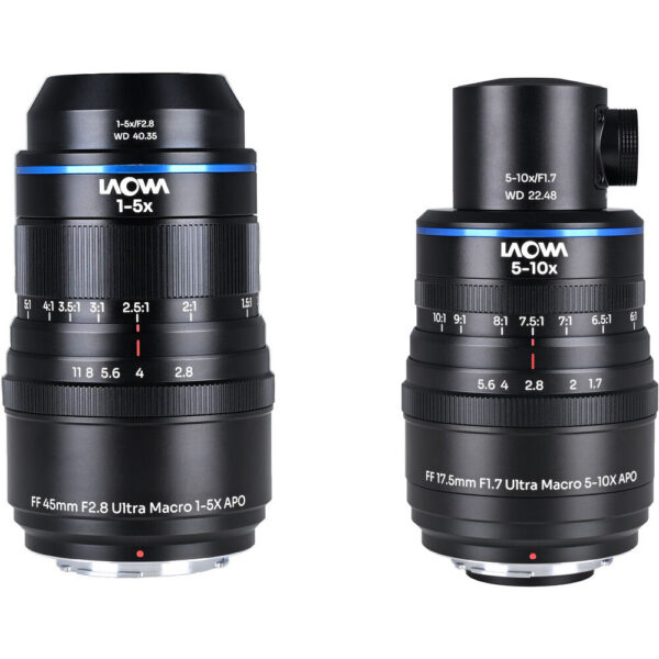 Venus Optics Laowa Aksen 45mm and 17.5mm with Coaxial Illumination Ultra Macro APO Lenses Bundle (Nikon F) view 6
