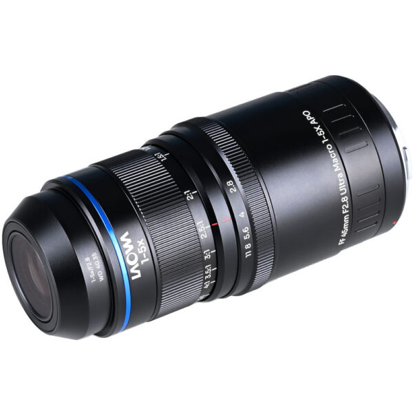 Venus Optics Laowa Aksen 45mm f/2.8 1-5x Ultra Macro APO Lens (Canon RF) view 3