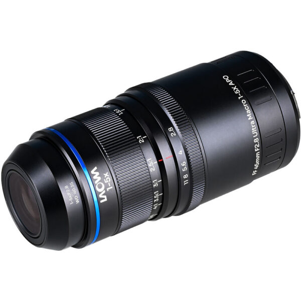 Venus Optics Laowa Aksen 45mm f/2.8 1-5x Ultra Macro APO Lens (L-Mount) view 3