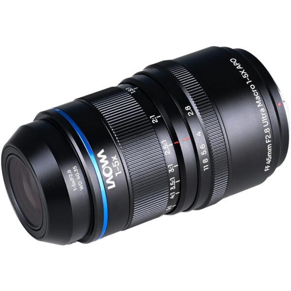 Venus Optics Laowa Aksen 45mm f/2.8 1-5x Ultra Macro APO Lens (Nikon F) view 3