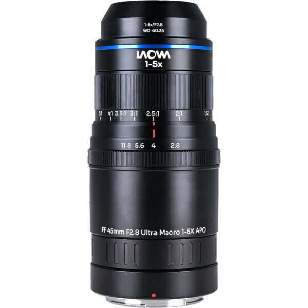 Venus Optics Laowa Aksen 45mm f/2.8 1-5x Ultra Macro APO Lens (Nikon Z) view 4