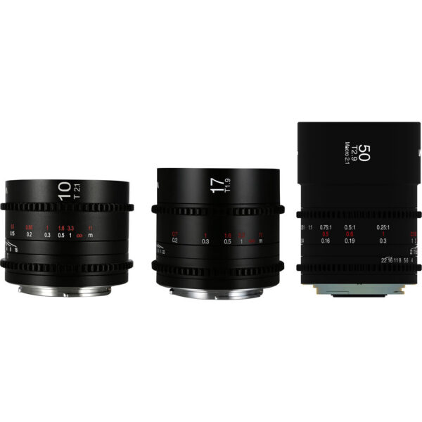 Venus Optics Laowa MFT Cine Prime 3-Lens Wide + Macro Bundle