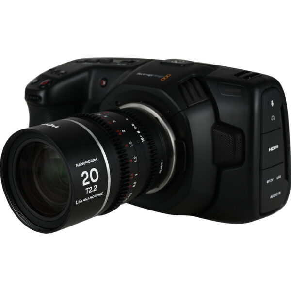 Venus Optics Laowa Nanomorph 20mm T2.2 1.5x MFT Anamorphic Lens (Micro Four Thirds, Silver Flare) view 5